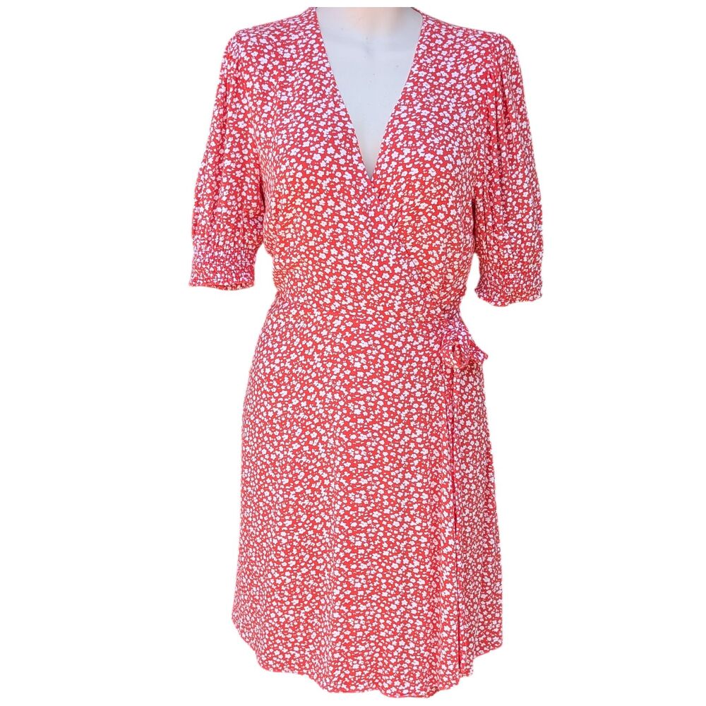 Banana Republic Smocked Floral Wrap Mini Dress Quiet Luxury Summer Dress Resort